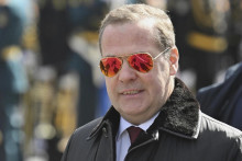 Podpredseda ruskej bezpečnostnej rady a b&yacute;val&yacute; rusk&yacute; prezident Dmitrij Medvedev. FOTO: TASR/AP