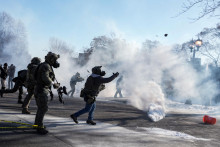 Z&aacute;sah ICE v Minneapolise. FOTO: Reuters