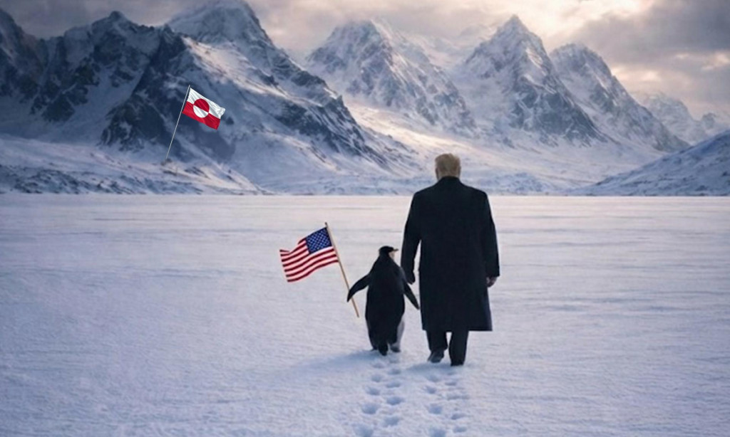 Donald Trump s tučniakom. FOTO: X/WhiteHouse