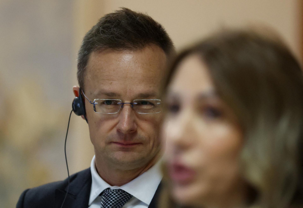 Maďarsk&yacute; minister zahraničn&yacute;ch vec&iacute; P&eacute;ter Szijj&aacute;rt&oacute;. FOTO: REUTERS