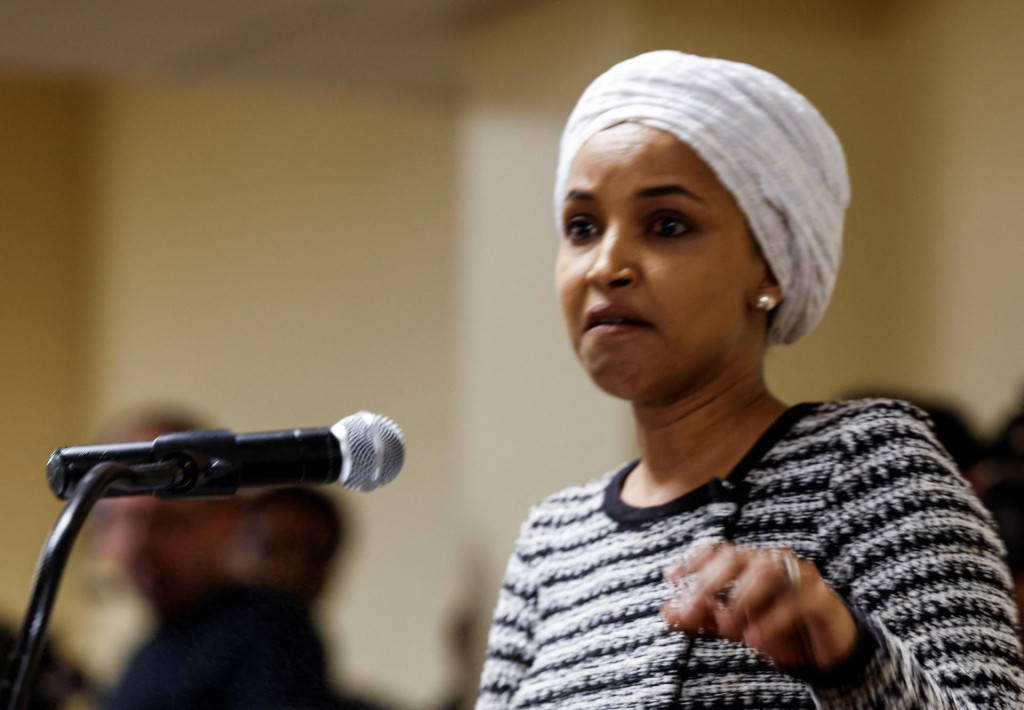 Členka americkej Snemovne reprezentantov Ilhan Omarov&aacute;. FOTO: REUTERS