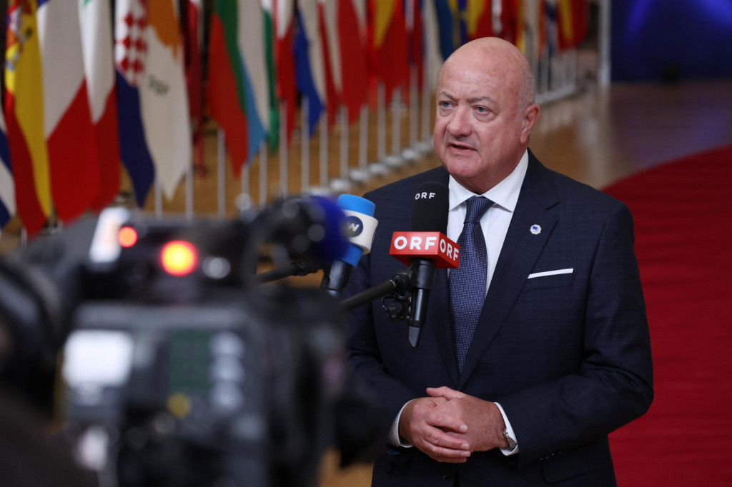 Rak&uacute;sky kancel&aacute;r Christian Stocker. FOTO: TASR/AP
