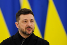 Ukrajinsk&yacute; prezident Volodymyr Zelenskyj. FOTO TASR/AP