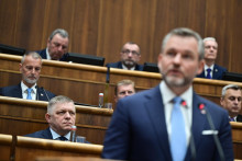 Prezident Peter Pellegrini vystupuje so spr&aacute;vou o stave Slovenskej republiky pred poslancami N&aacute;rodnej rady. FOTO: TASR/J. Nov&aacute;k