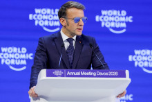 O auton&oacute;mnosti E&Uacute; hovoril franc&uacute;zsky prezident Macron aj na Svetovom ekonomickom f&oacute;re v Davose. FOTO: Reuters
