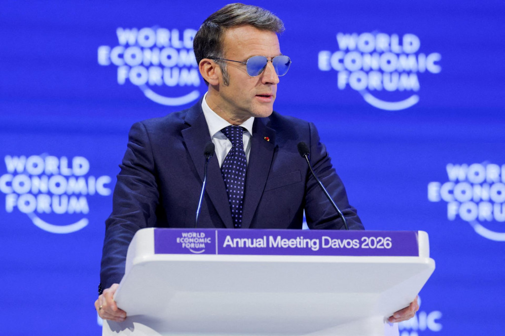 O auton&oacute;mnosti E&Uacute; hovoril franc&uacute;zsky prezident Macron aj na Svetovom ekonomickom f&oacute;re v Davose. FOTO: Reuters