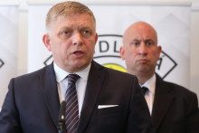 Robert Fico a Jozef R&aacute;ž. FOTO: HN/Peter Mayer