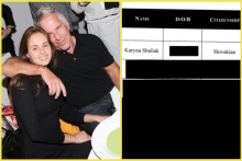 Karyna Shuliak (Karina &Scaron;uljak) a Jeffrey Epstein