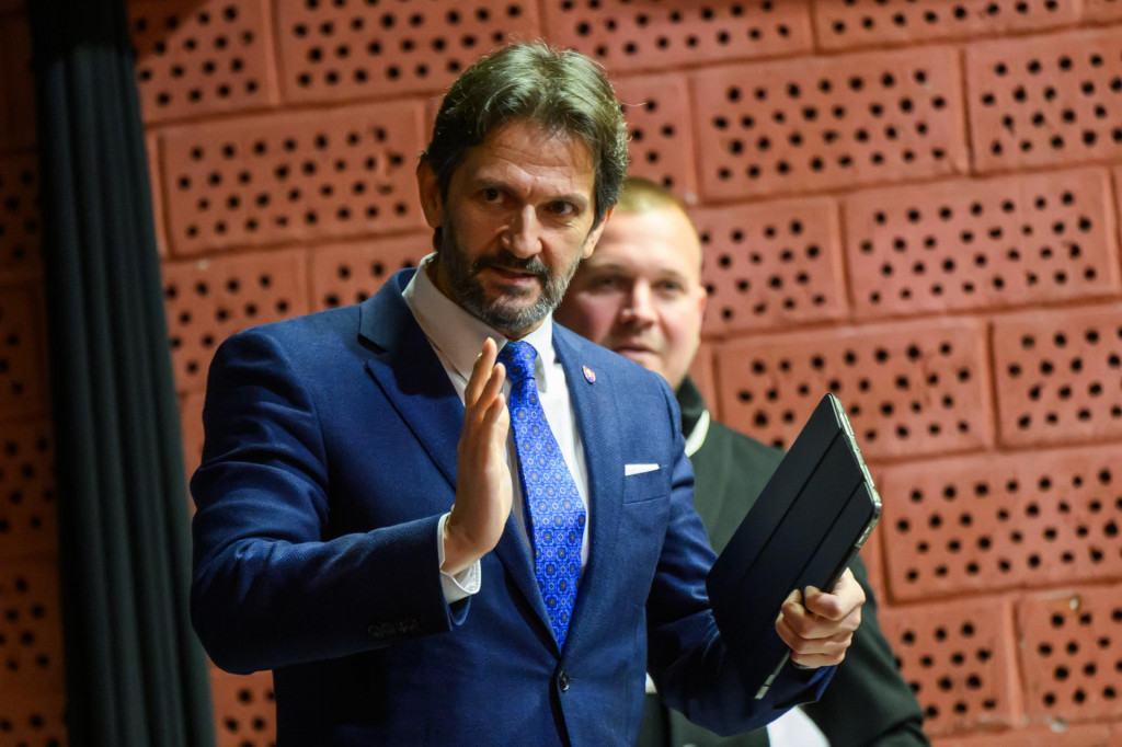 Vicepremi&eacute;r a minister obrany Robert Kaliň&aacute;k. FOTO: TASR/Jaroslav Nov&aacute;k