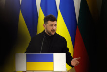 Ukrajinsk&yacute; prezident Volodymyr Zelenskyj. FOTO TASR/AP