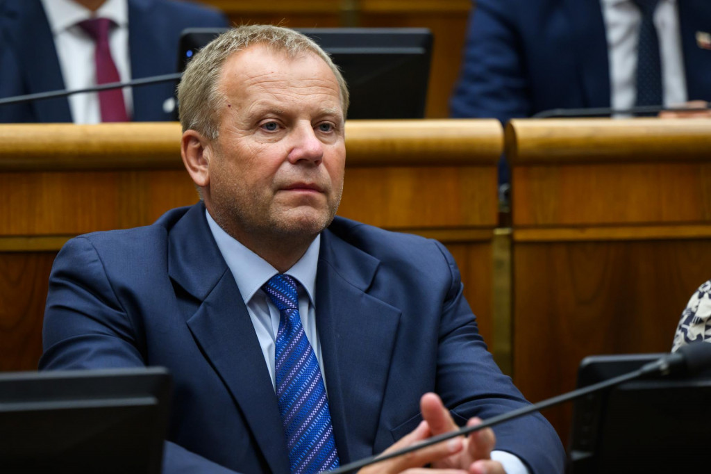 Opozičn&yacute; poslanec Vladim&iacute;r Ledeck&yacute; (SaS). FOTO: TASR/Jaroslav Nov&aacute;k