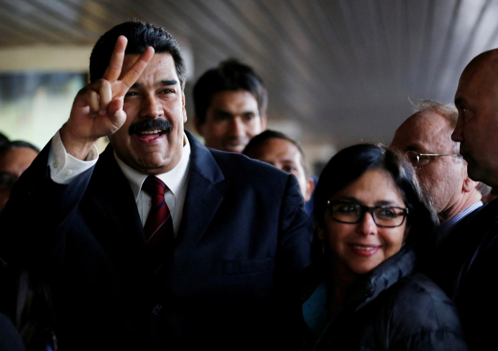Nicolas Maduro a Delcy Rodriguezov&aacute; v roku 2015. FOTO: Reuters