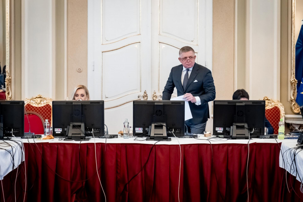 rokovanie vl&aacute;dy, Robert Fico FOTO: &uacute;rad vl&aacute;dy