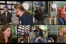 Adam Savage a Jamie Hyneman v bolestivom experimente.