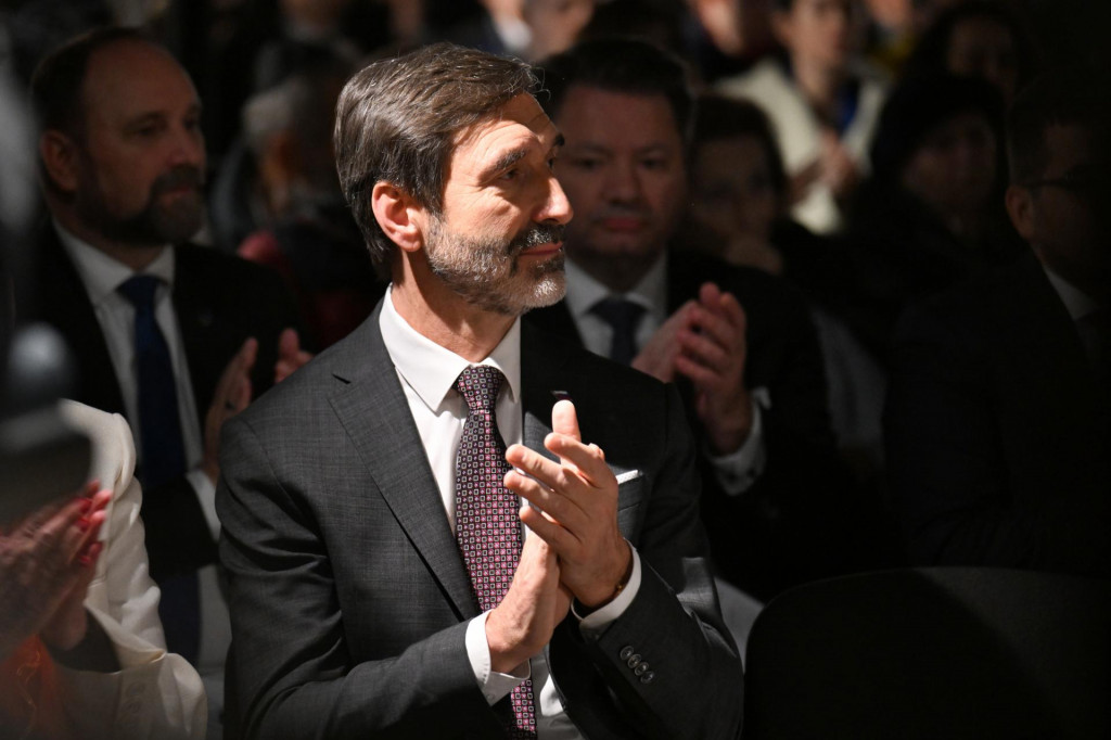 Na sn&iacute;mke minister zahraničn&yacute;ch vec&iacute; Juraj Blan&aacute;r. FOTO: TASR/Luk&aacute;&scaron; Grinaj