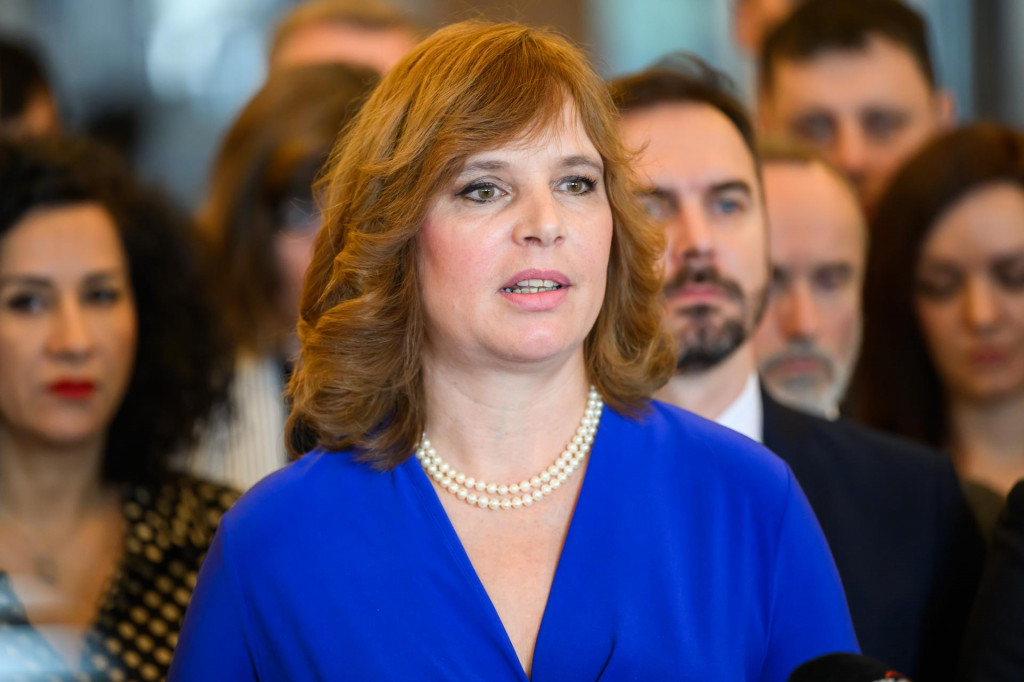 Poslankyňa Veronika Remi&scaron;ov&aacute;. FOTO: TASR/Jaroslav Nov&aacute;k