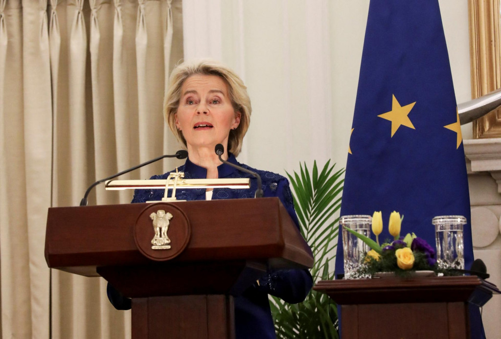 Predsedn&iacute;čka Eur&oacute;pskej komisie (EK) Ursula von der Leyenov&aacute;.  FOTO: REUTERS