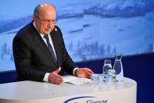 Komis&aacute;r pre obranu Andrius Kubilius. FOTO: Reuters