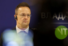 Maďarsk&yacute; minister zahraničn&yacute;ch vec&iacute; P&eacute;ter Szijj&aacute;rt&oacute;. FOTO: REUTERS