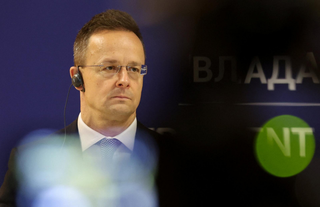 Maďarsk&yacute; minister zahraničn&yacute;ch vec&iacute; P&eacute;ter Szijj&aacute;rt&oacute;. FOTO: REUTERS