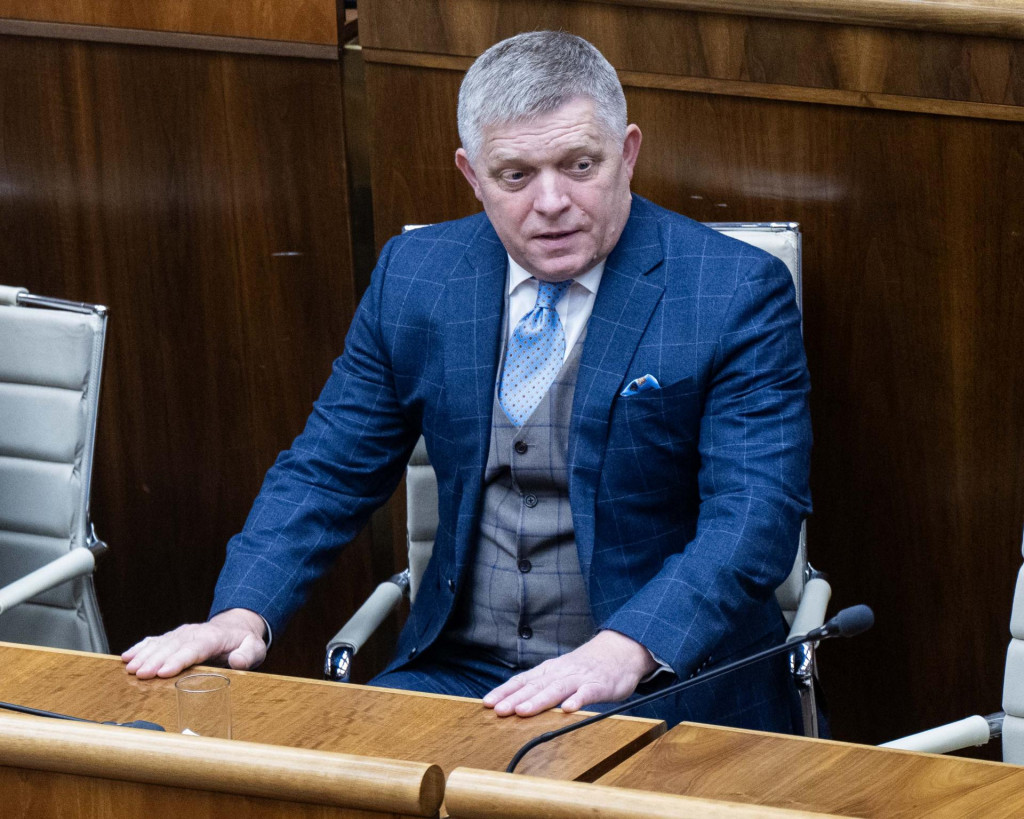 Predseda vl&aacute;dy SR Robert Fico. FOTO: TASR/Jakub Kotian
