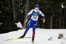 Paul&iacute;na B&aacute;tovsk&aacute; Fialkov&aacute; počas vytrvalostn&yacute;ch pretekov na 15 km. FOTO: TASR/Martin Baumann