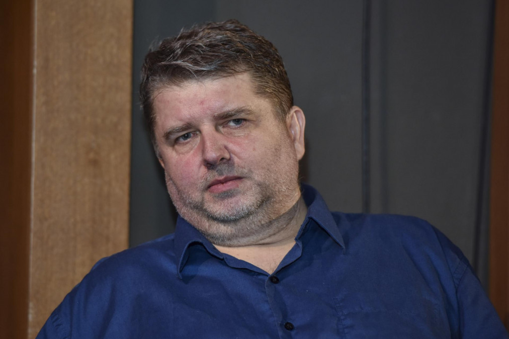 Text&aacute;r a hudobn&iacute;k Mari&aacute;n Brez&aacute;ni. FOTO: TASR/Pavol Zachar