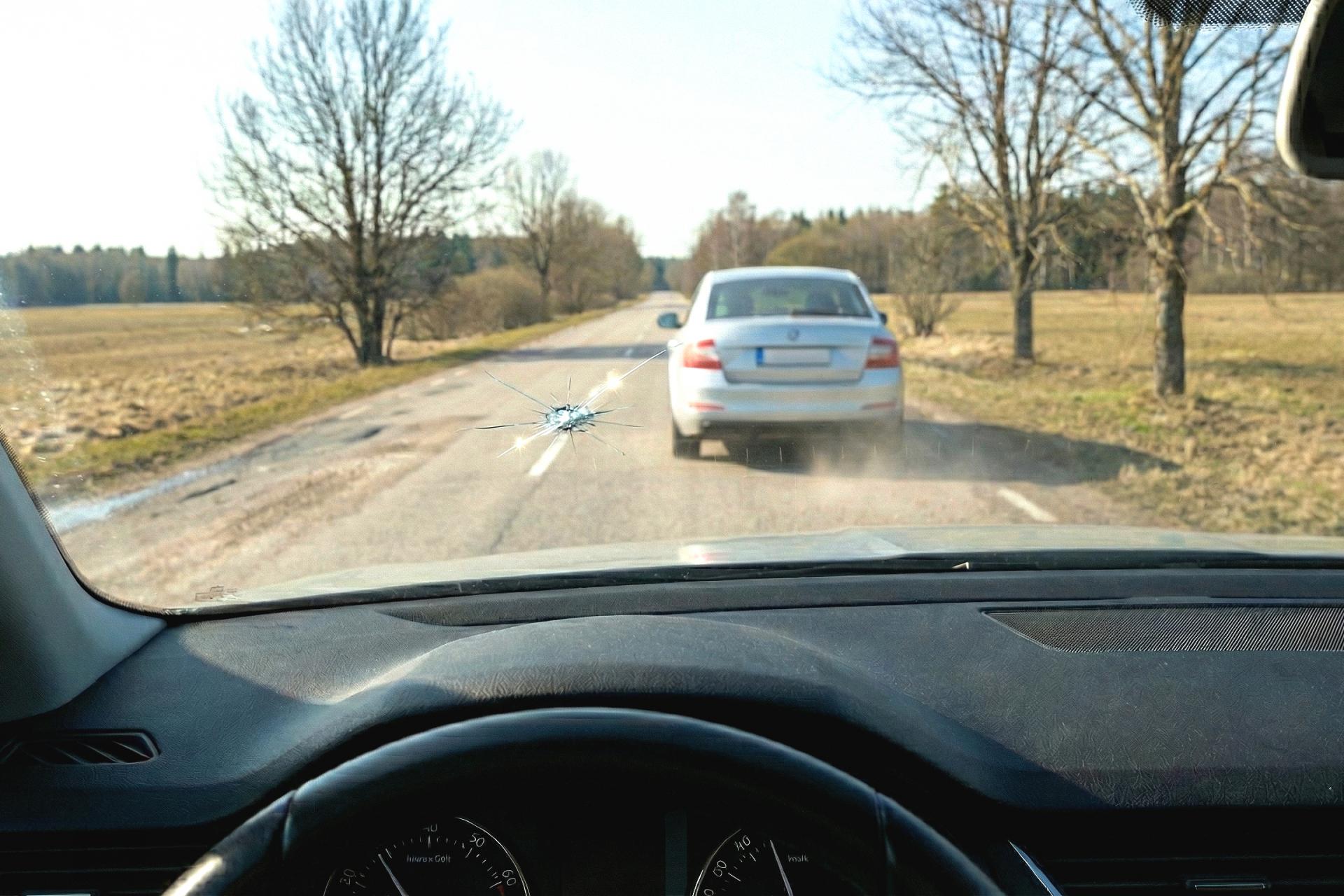 Prasknuté čelné okno od kamienka: Riskujete pokutu, ale aj svoj techničák