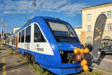 Vlaky dopravcu začali na južnej trase jazdiť v roku 2023. FOTO: HN/Tom&aacute;&scaron; Garai