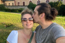 Nat&aacute;lia s partnerom Michalom.