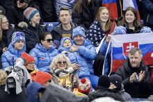 Na sn&iacute;mke b&yacute;val&yacute; slovensk&yacute; biatlonista Pavol Hurajt počas super-G žien na XXV. zimn&yacute;ch olympijsk&yacute;ch hr&aacute;ch (ZOH) Milano-Cortina v Cortine d&lsquo;Ampezzovo vo &scaron;tvrtok 12. febru&aacute;ra 2026. FOTO: TASR/Martin Baumann
