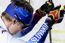 Na sn&iacute;mke slovensk&yacute; biatlonista Jakub Borguľa. FOTO: TASR/Martin Baumann