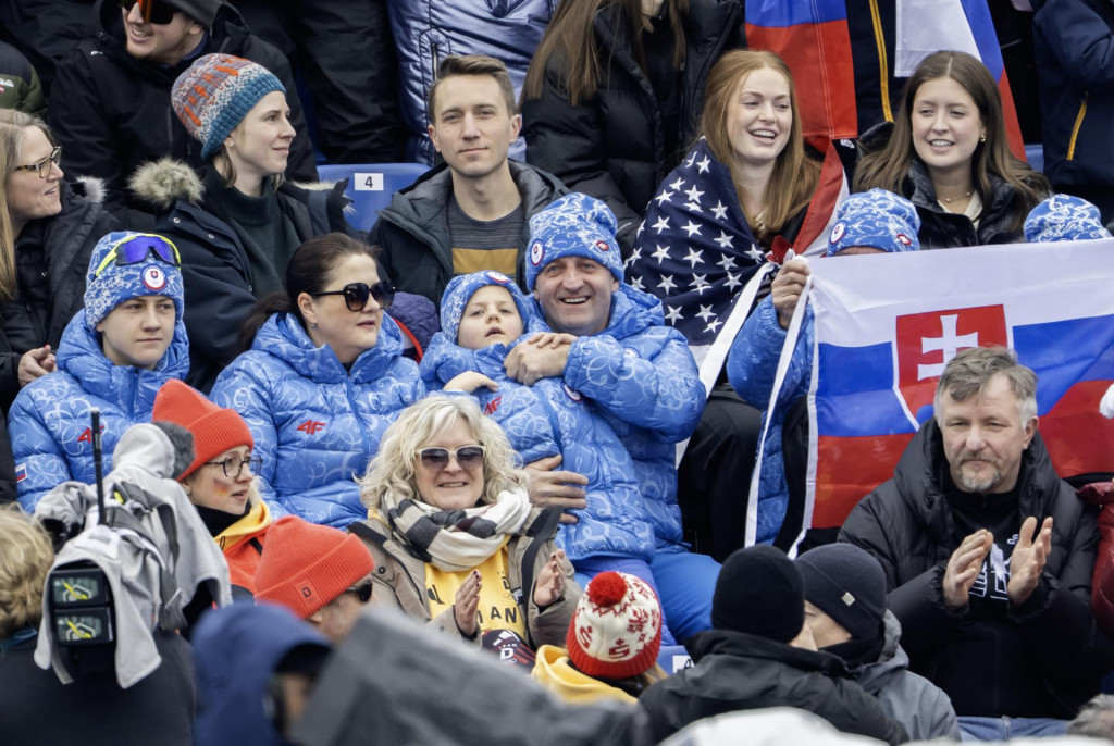 Na sn&iacute;mke b&yacute;val&yacute; slovensk&yacute; biatlonista Pavol Hurajt počas super-G žien na XXV. zimn&yacute;ch olympijsk&yacute;ch hr&aacute;ch (ZOH) Milano-Cortina v Cortine d&lsquo;Ampezzovo vo &scaron;tvrtok 12. febru&aacute;ra 2026. FOTO: TASR/Martin Baumann