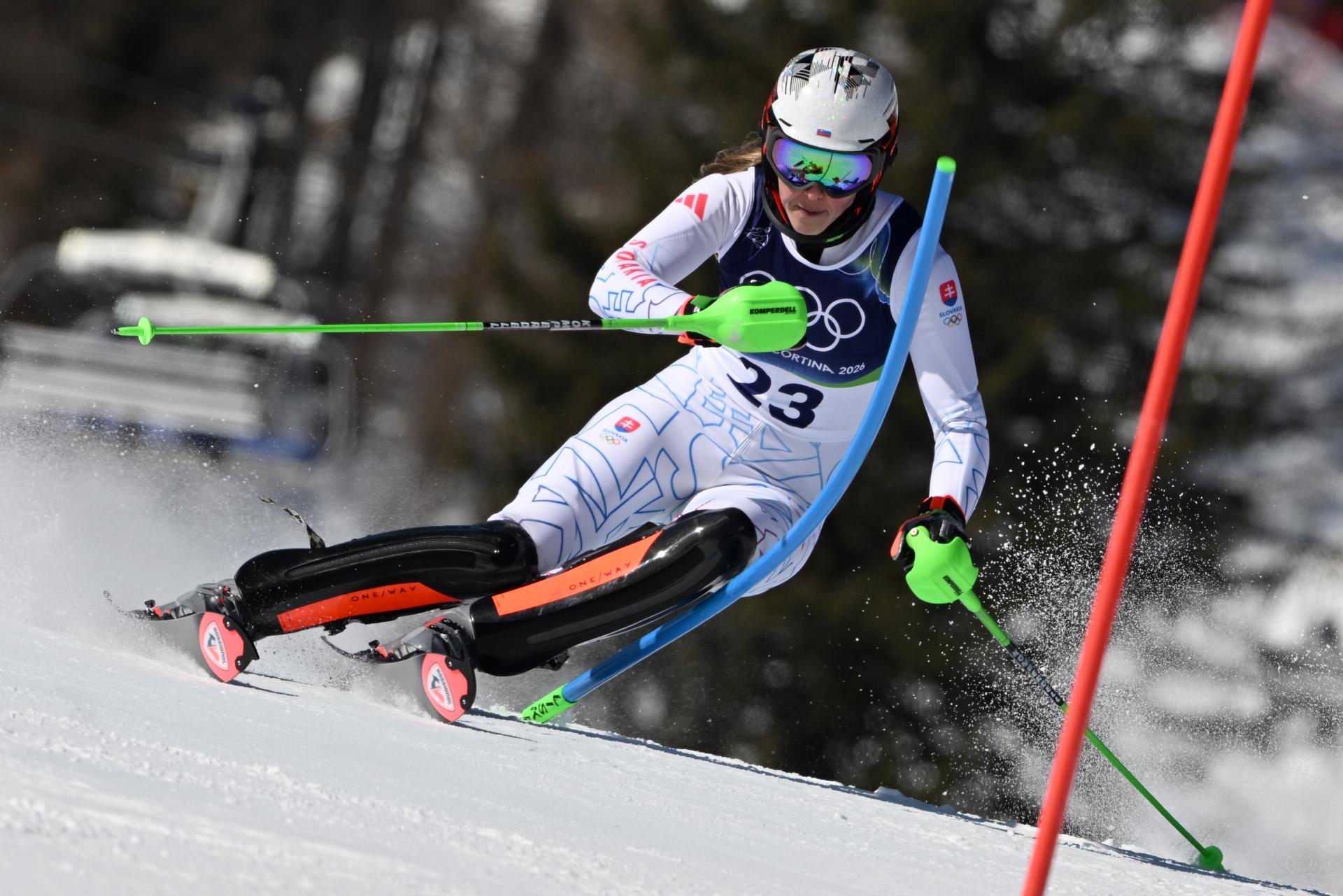 Vlhová dokončila prvé kolo slalomu. Na Shiffrinovú stratila takmer tri sekundy, postúpila do druhého kola
