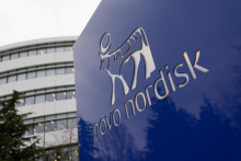 Logo farmaceutickej spoločnosti Novo Nordisk, v&yacute;robcu liekov na chudnutie.