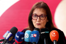Eurokomis&aacute;rka pre Stredomorie Dubravka &Scaron;uicov&aacute;. FOTO:  Reuters