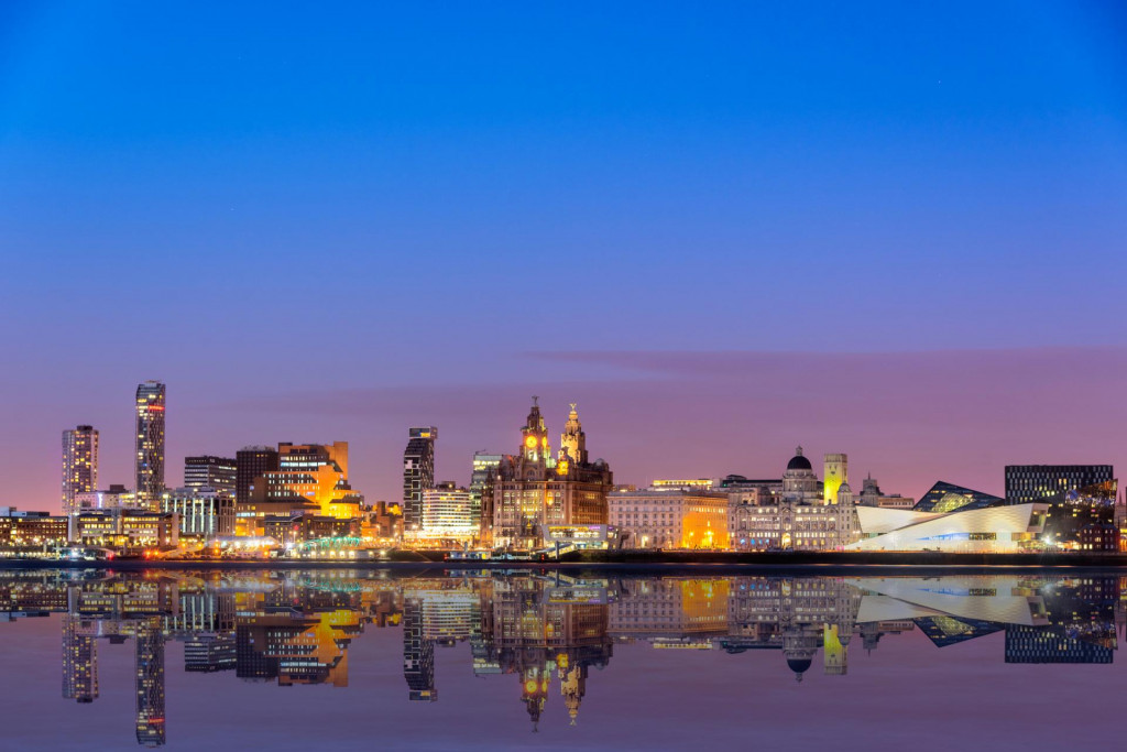 Panor&aacute;ma Liverpoolu z rieky Mersey. FOTO: Dreamstime