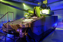 Bojov&eacute; vozidlo CV9035 MkIV vyr&aacute;ban&eacute; pre Ozbrojen&eacute; sily SR. FOTO: TASR/Oliver Remia&scaron;