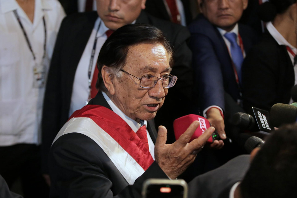 Nov&yacute; dočasn&yacute; peru&aacute;nsky prezident Jos&eacute; Mar&iacute;a Balc&aacute;zar. FOTO: TASR/AP