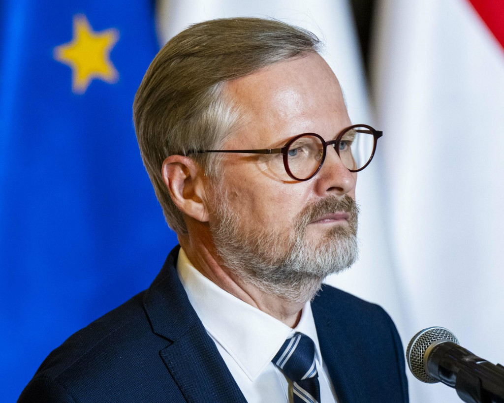 B&yacute;val&yacute; predseda vl&aacute;dy Českej republiky Petr Fiala. FOTO: TASR/Jakub Kotian