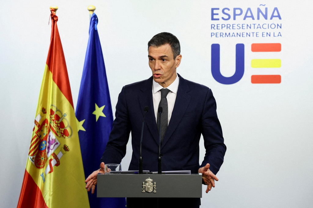 &Scaron;panielsky premi&eacute;r Pedro Sanchez. FOTO: REUTERS