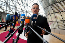 Maďarsk&yacute; minister zahraničn&yacute;ch vec&iacute; a obchodu P&eacute;ter Szijj&aacute;rt&oacute;. FOTO: TASR/AP