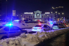 Expl&oacute;zia pri železničnej stanici v Moskve si vyžiadala najmenej dve obete. FOTO: TASR/AP