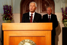 Na arch&iacute;vnej sn&iacute;mke z 11. okt&oacute;bra 2013 Thorbj&ouml;rn Jagland. FOTO: TASR/AP