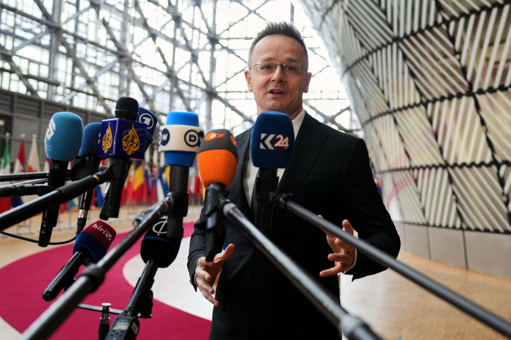 Maďarsk&yacute; minister zahraničn&yacute;ch vec&iacute; a obchodu P&eacute;ter Szijj&aacute;rt&oacute;. FOTO: TASR/AP
