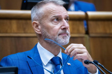 Predseda parlamentu Richard Ra&scaron;i (Hlas-SD). FOTO: TASR/Jakub Kotian
