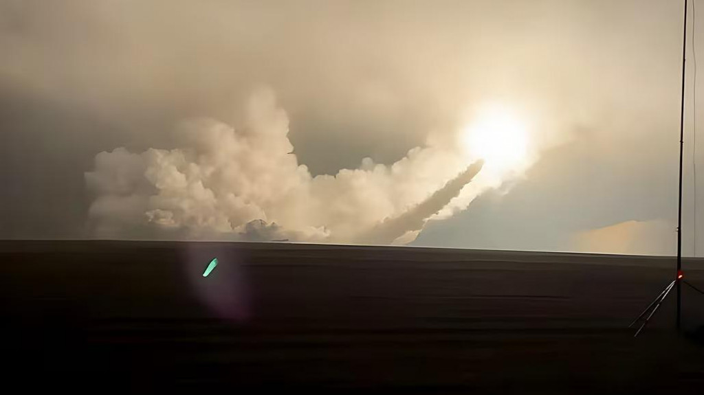 Ukrajinsk&aacute; arm&aacute;da uk&aacute;zala &scaron;tart rakety Flamingo. FOTO: t.me/operativnoZSU