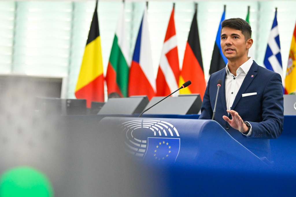 Erik Kaliň&aacute;k v Eur&oacute;pskom parlamente FOTO: EP