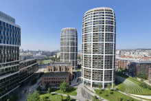 Na sn&iacute;mke panor&aacute;ma nov&eacute;ho centra hlavn&eacute;ho mesta &ndash; downtown. FOTO: TASR/P. Neubauer