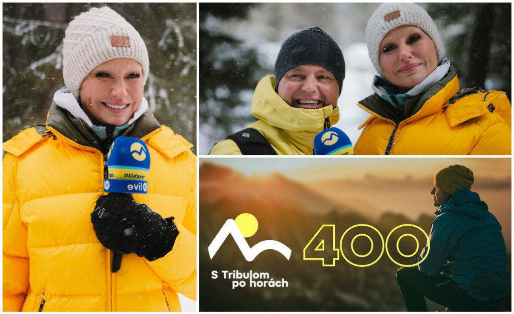 Jubilejn&eacute; 400. vydanie S Tribulom po hor&aacute;ch pon&uacute;kne v&yacute;nimočn&eacute;ho hosťa - modelku Adri&aacute;nu Sklenař&iacute;kov&uacute;.